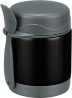 Howeemo 10oz Soup Thermo for Hot Food Kids,Lunch Kids Jar with Spoon Insulated Containers,Leak Proof Stainless Steel Wide Mouth Lunch School(Black)