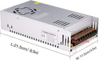 30A 360W 12V DC Power Supply, Universal Regulated Switching AC 110V/220V to DC Converter (SMPS) Transformer Driver Adapter for LED Strip Lights, CCTV Camera System, 3D Printer, Radio, Computer Project