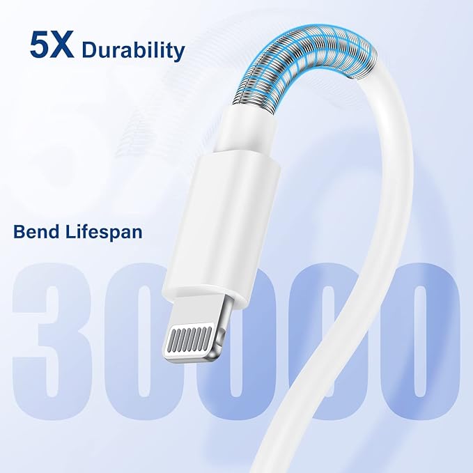 3Pack USB A to Lightning Cable 3FT, Fast Charging Cord for iPhone 14, Replacement for Apple Original Charger Cable for iPhone 14 13 12 11 Pro 11 XS MAX XR 8 7 6s Plus