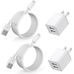 iPhone Fast Charger, Dual Port Wall Charger 2Pack[Apple MFi Certified] Fast Charging 10FT Extra Long Lightning Cable Cord Double Wall Charger Adapter Block Plug for iPhone 13 12 11 Pro Max XS XR X