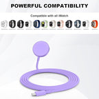 USB C Apple Watch Charger,[MFi Certified] iPhone Fast Magnetic iWatch Charger 6ft USB C Charging Cable Cord Long and Type C Wall Charger Block for Apple Watch Series 11/10/9/Ultra/8/7/SE/SE2/6/5/4/3/2