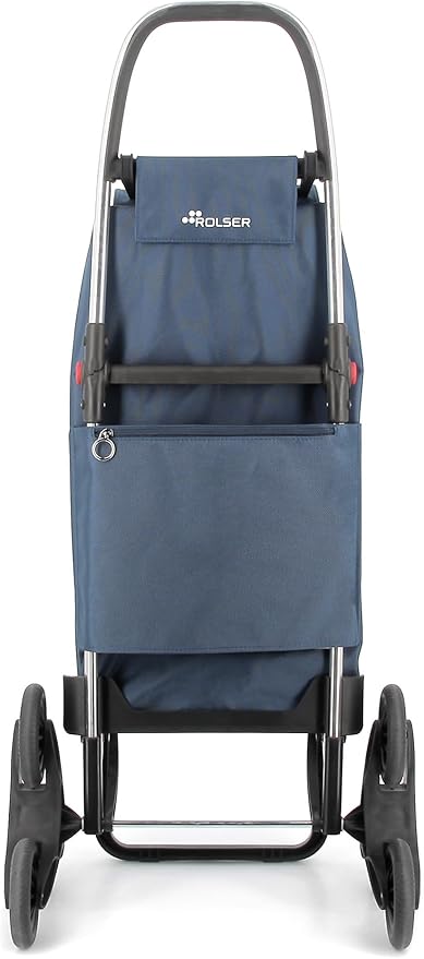 Rolser I-Max MF 6 Wheel Stair Climber Foldable Shopping Trolley - Denim