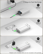 Portable Charger 40000mAh Power Bank - PD 22.5W Fast Charging Battery Pack, Built-in Cable Phone Charger 4 Output 3 Input, Compatible with iPhone 17 16 15 14 Android Samsung