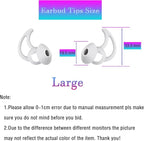 Replacement Earbud Tips Silicone Earbud Covers Ear Tips Compatible with Bose Quietcomfort and Sport Headphone Ear Bud Tips Large 3 Pairs