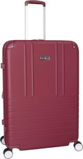 Jessica Simpson Countryside 30" Expandable 8-Wheel Spinner Large Checked Luggage Suitcase, Burnt Russet