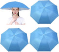 3 Pack Umbrella Hat, Sports Head Umbrella Hats for Adult Women, 26" Diameter Folding Waterproof Rainbow Fishing Headwear for Outdoor Party Beach Hiking