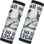 2 Pack Luggage Handle Wrap with Travel Tags - Non-Slip Protective Cover Soft Handle Grips Covers for Suitcase(Funny Frog Lollygagging)