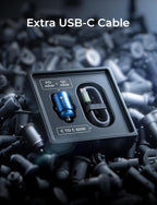 AINOPE 90W Super Fast Car Charger, Invisible USB C 45W Car Charger Fast Charging Type C, [Mini&Metal] Cigarette Lighter USB Adapter Fits iPhone 17 16 15 Pro Max Samsung Galaxy S25 Ultra S24, Blue