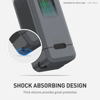 Silicone Case for Anker Prime Power Bank 20,000mAh 200W 1/4-inch nut hole, TF/SM card storage Reserved Only Compatible with Anker 200W Prime Power Bank Protective Cover Dustproof Soft (Gray)