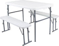 Stansport Compact Portable Kids Picnic Table – Foldable Space-Saving Design with Locking Legs – Lightweight Children’s Picnic Set for Travel, Parks, Campsite – Durable Steel Frame & Easy Clean Surface