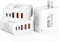 3Pack USB C Fast Charger Block, Total 60W 5-Port USB C Wall Charger 30W Type C Charging Block, 2USB C+3USB A PD 3.0 Multiport Charging Cube for iPhone 17 16 15 14 Pro Max, G-alaxy S26 S25 Ultra, i Pad