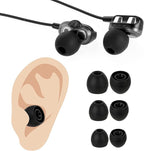 Hariendny 15 Pairs Silicone Ear Bud Replacement Pieces Earbuds Ear Tips Replacement Ear Bud Covers S/M/L Sizes Ear Gels Soft Earphones Earbuds Black Ear Cushion Ear Bud Tips Replacement Kit