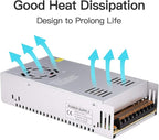 30A 360W 12V DC Power Supply, Universal Regulated Switching AC 110V/220V to DC Converter (SMPS) Transformer Driver Adapter for LED Strip Lights, CCTV Camera System, 3D Printer, Radio, Computer Project