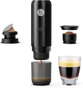 RECAFIMIL Portable 2-in-1 Coffee Maker, Portable 20 Bar Espresso Machine with Automatic Heating, Compatible with NS and Ground Coffee for Camping, Hiking Travel and Home (Black)