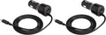 Amazon Basics 30W Fast Car Charger, 1 USB-C (18W) Cable with PD, 1 USB-A (12W) Port, Apple MFi Certified, for Phones (iPhone 16/15/14/13/12/11/X, Samsung, and More), Black (Pack of 2)