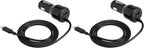 Amazon Basics 30W Fast Car Charger, 1 USB-C (18W) Cable with PD, 1 USB-A (12W) Port, Apple MFi Certified, for Phones (iPhone 16/15/14/13/12/11/X, Samsung, and More), Black (Pack of 2)
