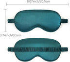 10 Pack Sleep Mask,Silk Eye Mask,for Night Sleeping,Office, Travel,Party Games,Suitablefor Men/Women (Blackish Green)