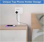 Electrical Outlet Extender Features USB-A,USB-C,2 AC Outlets,Wall Power Socket Expander Stick,Extendable Rotating Electric Outlet Plug Adapter Nightstands,Sofa,Desks and More Hard to Reach Space (A01)