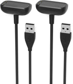 Sinoacc Charger for Fitbit Charge 6/5/Luxe Smartwatch Charger 3.3Ft USB Magnetic Wireless Fast Charging Cable Cord for Charge 5/Luxe/6 Fitness & Health Tracker-2pack