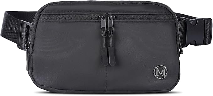 Fanny Pack Crossbody bags for Women Men, 2L Everywhere Belt Bag, Fashion Waist Packs, 5-Zipper Pockets Waist Bag with Adjustable Strap