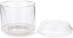 Normcore Pour Over Coffee Maker 2.0 (320ml / 10.8oz) – Double Wall Borosilicate Glass Coffee Dripper, Portable with EVA Case, Fits 185 Wave Filter, Manual Pour Over Coffee Brewer, Clear