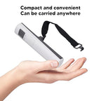 Digital Luggage Scale, 110 Lbs High Accuracy Hand Shaking Self Powered Hanging Baggage Scale with LCD Display, Portable Suitcase Weighing Scale for Home, Office, Travel, Picnics