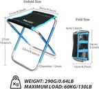 Ultralight Portable Folding Camping Stool for Outdoor Fishing Hiking Backpacking Travelling(XL:13"x14"x15";Large:11.8"x11"x11.4"; Medium:8.3"x9.5"x 11")