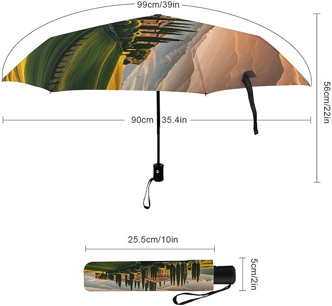 Cowboy Black Hat Western Boots Umbrellas for Rain Portable Travel Umbrellas Lightweight Automatic Windproof Folding Umbrella Compact Outdoor Beach Umbrella for Women, Men