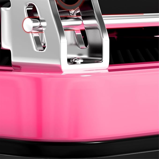 Flatbed cart Folding Pink Lightweight Platform Truck with 5" Rubber Casters Utility Push Carts for Luggage Moving