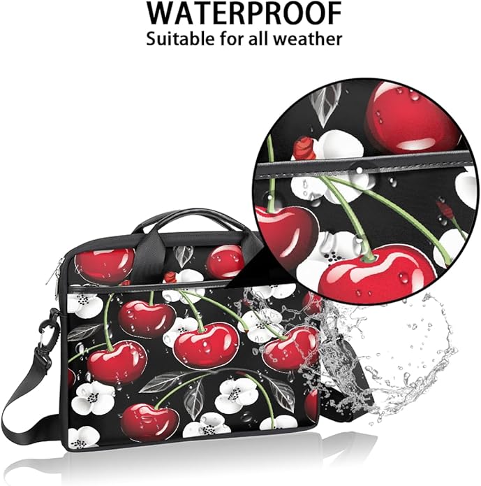 Laptop Shoulder Bag for Women Men, Waterproof Computer Case Messenger Bag Briefcase for Business Office Travel