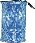 Travel Wrist Wallet Pouch With Zipper Pocket For Cash, Cards, Money. Made For Travel, Running, Walking & Hiking - Maui Blue/Black