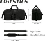 MAXTOP Gym Bag for Women Men Travel Duffle Bag Large Capacity Carry On Weekender Overnight Bag With Shoe Compartment Gym Tote Dry Wet Separation Duffel Bag for Travel