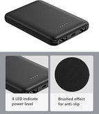FIVO Portable Charger 5000mAh 5V 2A Power Bank with USB Cable, Carrying case and Hook for Mobile Phone, iPhone, iPad, Samsung Galaxy and More (1 Pack)