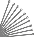 XINGO Nylon Cable Zip Ties Self Locking Plastic Wire Ties with 40 Lbs Tensile Strength for Indoor and Outdoor 12 Inch 500 Pack Silver Grey