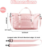 Weekender Duffel Bags for Women， Travel Totes Bag for Airplane Essentials, Overnight Bags for Women with Trolley Sleeve, Large Carry On Hospital Bag for Labor and Delivery, Sport, Gym