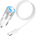 [Apple MFi Certified] iPhone 16 Car Charger Fast Charging, Caiinei 4.8A USB Car Power Cigarette Lighter USB-C Car Charger Adapter + 6FT Type-C Cable for iPhone 16 Pro/16 Plus/16 Pro Max/15/15 Pro/iPad