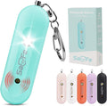 Personal Safety Alarm - Waterproof Rechargeable Security Alarm - 140dB Extra Loud Siren & Strobe Light - Self Defense Keychain - Gift for Women, Teenagers, College Girls, Seniors (Aqua)