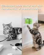 W & O 60W gan Fast Charger for iPhone, Retractable Phone Charger Wall Plug with Type‑C & Compatible Lightning Cables,for iPhone 17/16/15, Galaxy S25/24,Android Devices（Green）