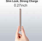 Magnetic Portable Charger 5000mAh, 15W Ultra Slim Wireless Portable Charger, Fast Charging for iPhone 16/15/14/13/12 Pro/Pro Max/Plus, Metal Shell, USB-C Cable to Charge Other Phones (Gold)