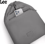 Lee Drawstring Backpack Bag Lightweight Small Gym Swim Beach Bag Water Resistant Sports Sackpack for Men Women, LEE48-002DGY