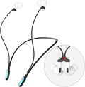 Ultra Strong Magnetic Compatible Airpod Pro Strap Anti-Lost Cord Sports Lanyard Compatible with Airpods 4 3 2 1 Pro 3 2 1, Black with Light Blue