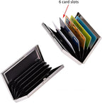 EASTNIGHTS RFID Credit Card Holder Metal Wallet Stainless Steel Credit Card Protector Case Business Card Holder for Men or Women