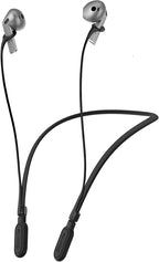 HALLJOY for Galaxy Buds 4/4 Pro/Buds 3/3 Pro Strap Neckband, Anti-Lost Accessories, Support Volume Control, Ergonomic Design, Fit Airpods Pro 3/2/1, Airpods 4, 3, 2, 1, Black Band/Black Tip