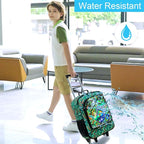 KLFVB Kids Luggage for Boys Girls, Cute Rolling Wheels Suitcase for Toddler, Children Travel Carry on Suitcase