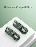 iPhone Charger Cable 2Pack 6FT, [Apple MFi Certified] Lightning Cable, iPhone Fast Charging Cord Extra Durable USB A to Lightning Cable Compatible with iPhone 14 13 12 11 Pro Max and More (Green)