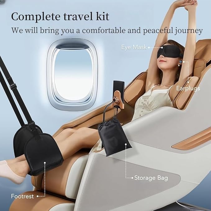 Airplane Footrest,Foot Hammock,Office Footrest,Foot Hammock for Airplane Travel Accessories,Plane Footrest