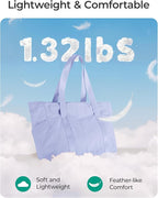 BAGSMART Tote Bag for Women, Tote Bag with Zipper Work Tote with Compartments Nurse Shoulder Hanbag for Travel, Gym