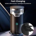 HomeBeyond Portable Electric Espresso Machine, Travel Coffee Maker with Rechargeable Battery, Compatible with Ground Coffee & Capsules (American K-cup & Italian N) for Travel, Camping, Car & Office