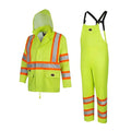 Pioneer Hi Vis Lightweight Waterproof Safety Rain Suit - Reflective Work Rain Gear for Men and Women