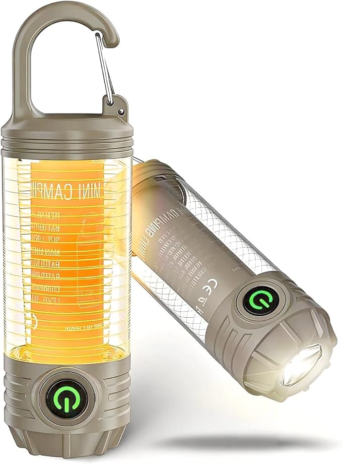 LED Camping Lights,Rechargeable Camping Lantern, 3-in-1 LED Lantern with 1000 Lumens, Led Lantern,Waterproof & Portable, SOS & 3 Light Modes for Emergency, Outdoor, Hiking, Power Outages (GRAY2)